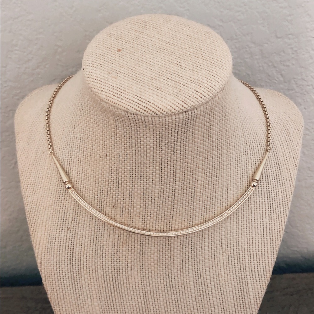 Kendra Scott Gold adjustable bar necklace
